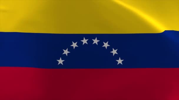 Venezuela Zwaaien Vlag Animatie Bewegende Achtergrond — Stockvideo