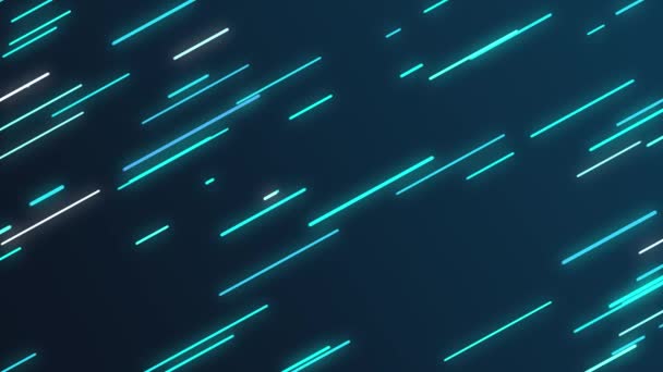 Rounded Neon Blue Colored Lines Background Animation Loop — Wideo stockowe