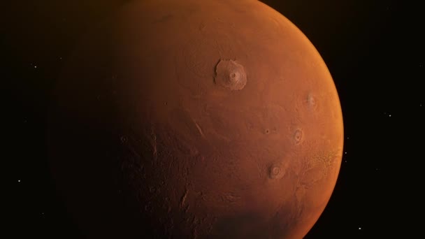 Red Planet Mars View Space Animation Wallpaper Background — Video