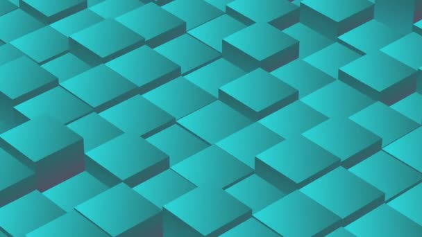 Animated Background Cubes Going Loop Background Animation Cubes Going Seamlessly — Vídeo de Stock