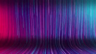 Colorful Motion Lines Fast Flow of Energy or Data Background Loop. Pink, purple and blue moving lines background wallpaper. Fast flow of data or energy. Fast internet speed flow. 4G, 5G, 6G mobile internet. Electricity flowing through the cable