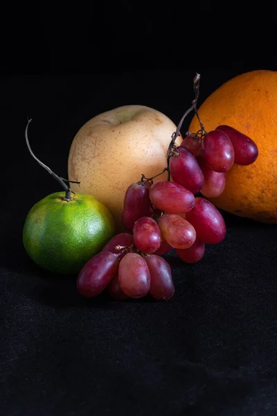 Frutta Tropicale Assortita Accogliere Nuovo Anno — Foto Stock