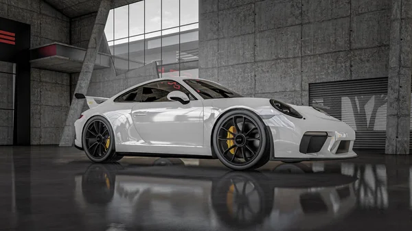 Spor arabanın 3 boyutlu canlandırması