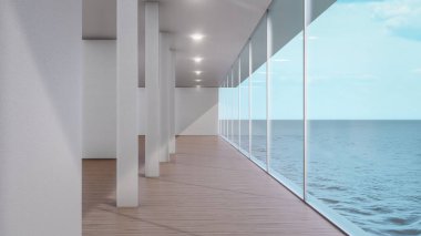 Modern evin 3 boyutlu canlandırması