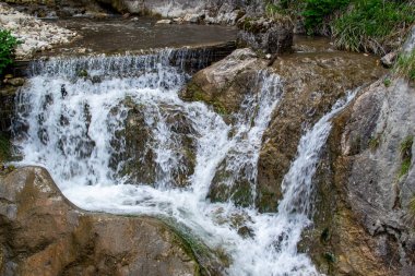 View of small waterfall in the austrian alps