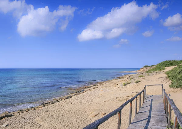 Najpiękniejsze Plaże Włoch Campomarino Dune Park Apulii Włochy Obszar Chroniony — Zdjęcie stockowe