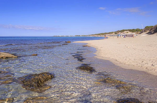 Mooiste Stranden Van Italië Punta Prosciutto Apulië Kustlijn Een Paradijselijke — Stockfoto