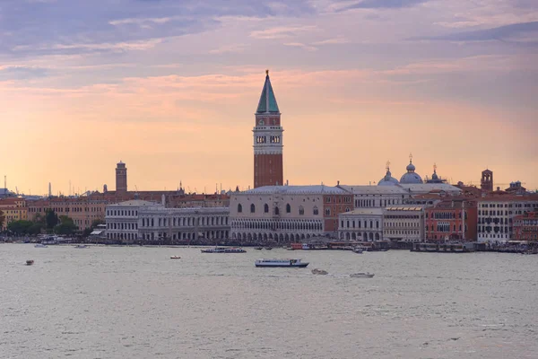 Benátky Mezník Letecký Pohled Náměstí Piazza San Marco Nebo Mark — Stock fotografie