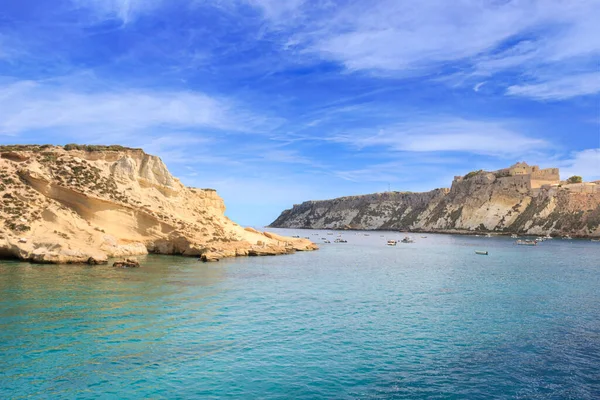 Archipel Van Tremiti Island Uitzicht Cretaccio Eilandje San Nicola Eiland — Stockfoto