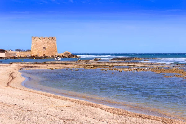 Torre Santa Sabina Beach Apulia Italy Watchtower Santa Sabina Has — 스톡 사진