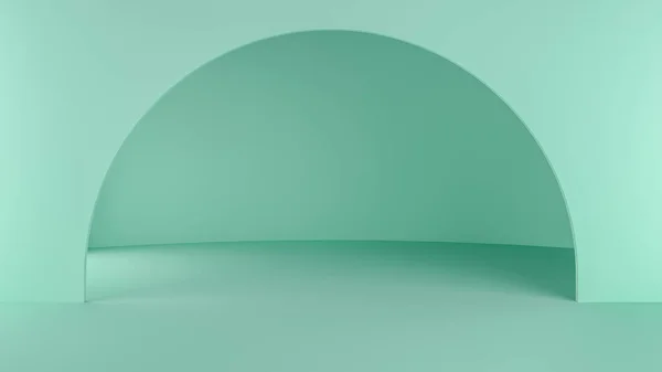 Visualizzazione Del Podio Mockup Vetrina Presentazione Del Prodotto Sfondo Color — Foto Stock