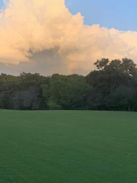 Theres a rainbow peaking through