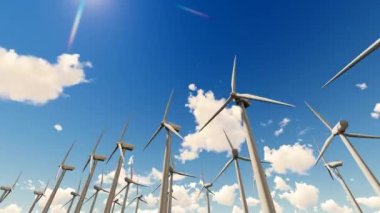 Wind power plants and clean new energy