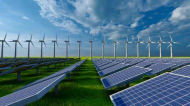 Güneş fotovoltaik enerji santrali güç üretimi altında