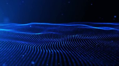 Parçacık dijital veri siber veya teknoloji arkaplanı