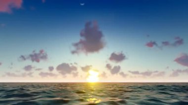Sea sunrise delay photography