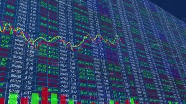 The K-line of stock price plummeted and collapsed