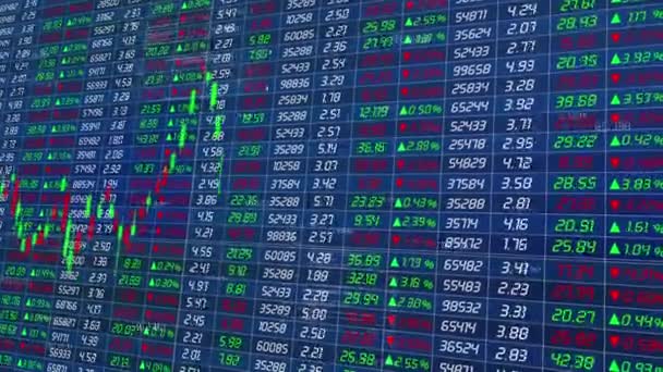 Den Finansiella Krisen Börskrasch Nedgång — Stockvideo