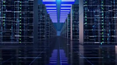 Bulut hesaplama büyük veri sunucu odası