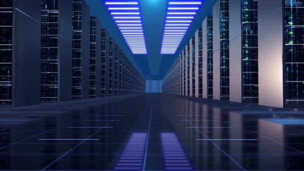Big Data Server Room — Video Stock