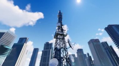 5g base station signal tower network data transmission