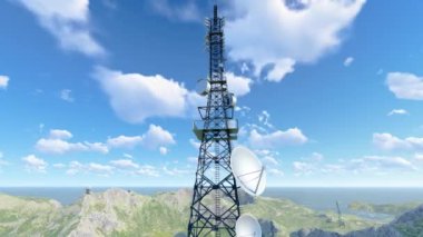 5G baz istasyonu sinyal kulesi veri iletimi