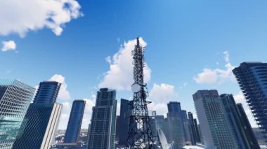 5G baz istasyonu sinyal kulesi veri iletimi