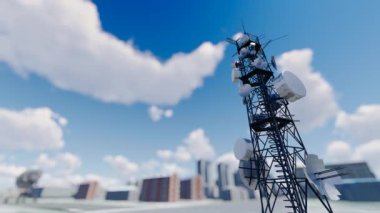 Teknoloji akıllı şehri 5G ağ sinyaliyle korunuyor.