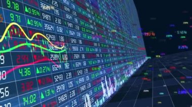 Mali menkul kıymetler ve borsa eğrisi grafiği