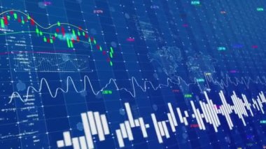 Borsanın K-line teknik endeks tablosunun arka planı