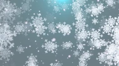 Sahne arkasına düşen güzel ve muhteşem Noel kar taneleri.