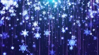 Sahne arkasına düşen güzel ve muhteşem Noel kar taneleri.