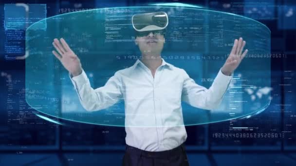 Virtual Reality Holographic Screen Experience — Stok Video