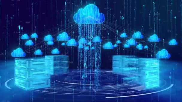 Big Data Cloud Computing Data Center — Stock Video