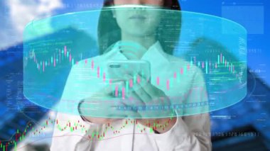 Holografik finansal sermaye ekranı
