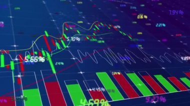 Hisse senedi piyasasının K-line veri eğilimi tablosunun arka planı