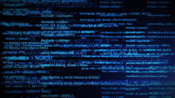 Κώδικας Προγράμματος Χάκερ Δικτύου — Αρχείο Βίντεο