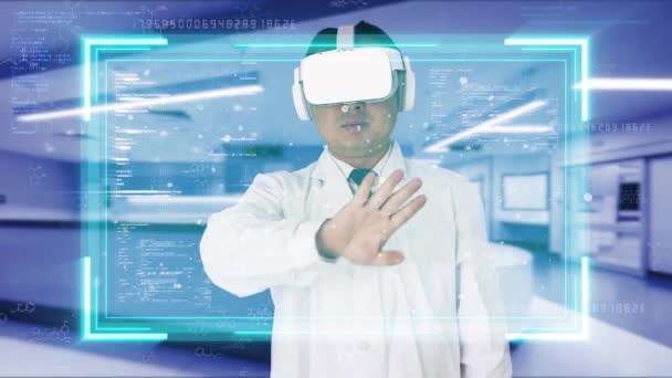Дослідження Молекулярних Даних Генів Інтелектуального Медичного Віртуального Екрану — стокове відео