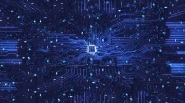 Artificial intelligence CPU chip circuit board
