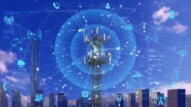  5G baz istasyonu sinyal kulesi İnternet bilgi iletimi