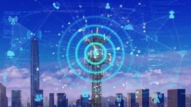  Mobil iletişim 5G baz istasyonunun sinyal alımı ve iletimi