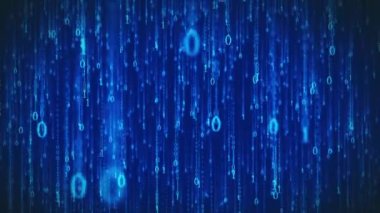 Bilgisayar ikili dijital yağmur bilgi akışı