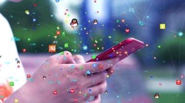 Mobil İnternet sosyal medya ağı bağlantısı