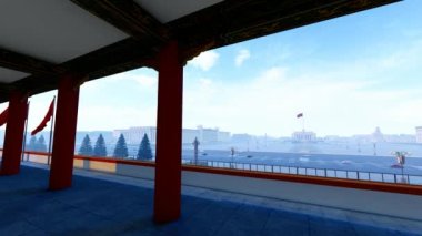 Pekin 'deki Tiananmen Meydanı Kulesi