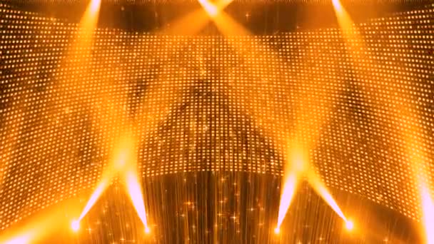 Aesthetic Particle Stage Lighting Performance Background — Stockvideo