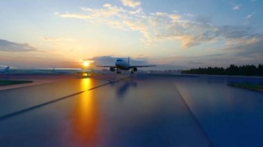 Havaalanı pisti ve uçak kalkışı
