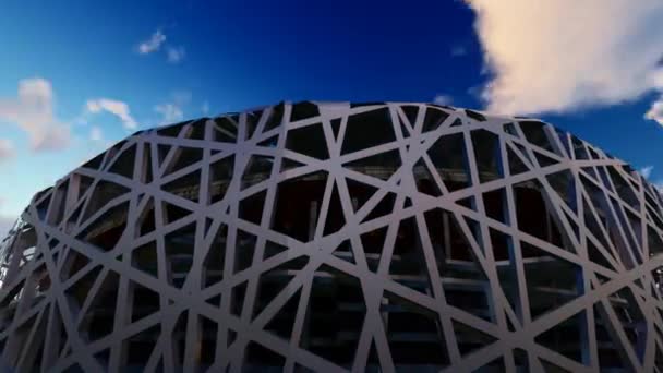 Foto Aeree Beijing Bird Nest National Stadium — Video Stock