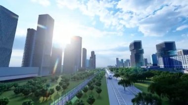 Yüksek hızlı demiryolu Fuxing şehir bölgesinden geçiyor.