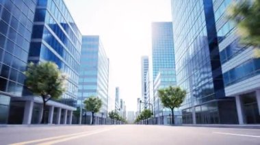 Modern şehir sokak servisi