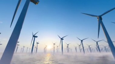 Yeşil enerji - off-shore rüzgar türbini